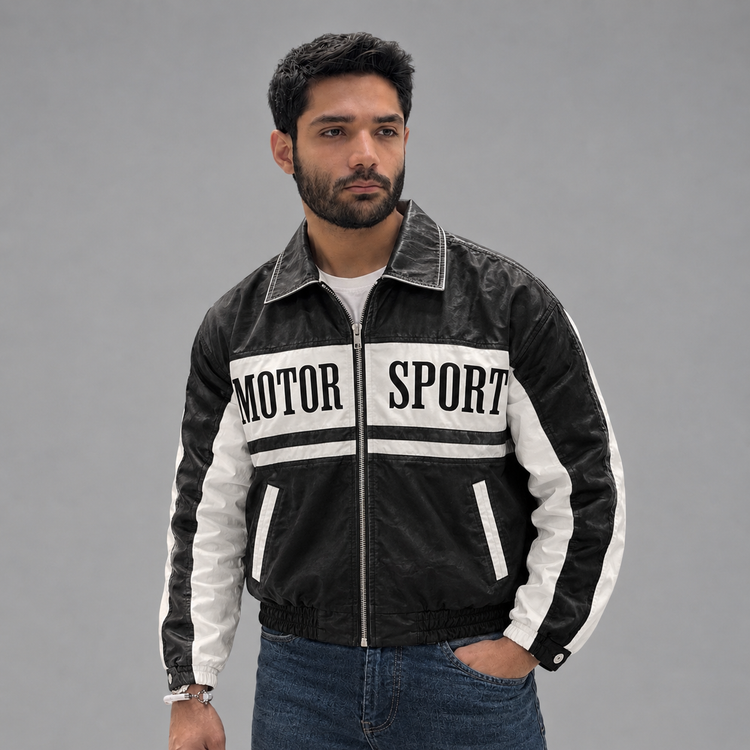 جکت چرم MOTOR SPORT اورجینال